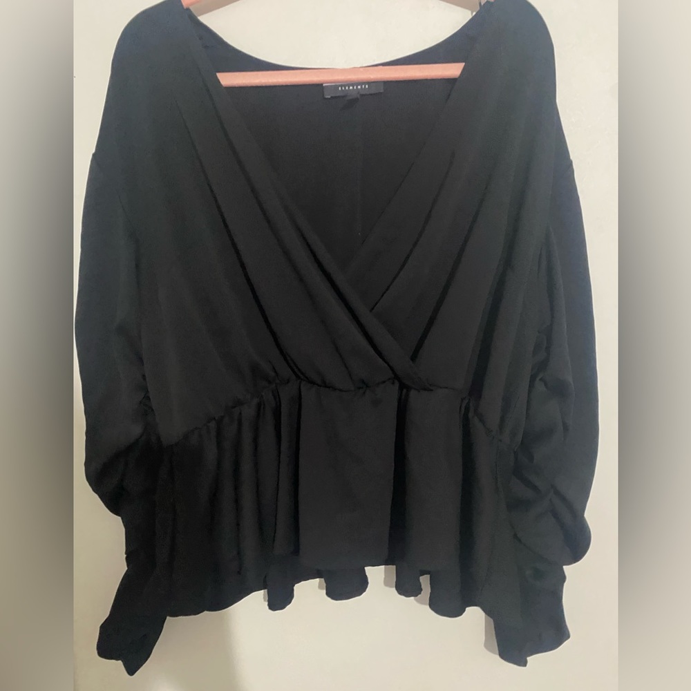 Cute black top. Eloquii